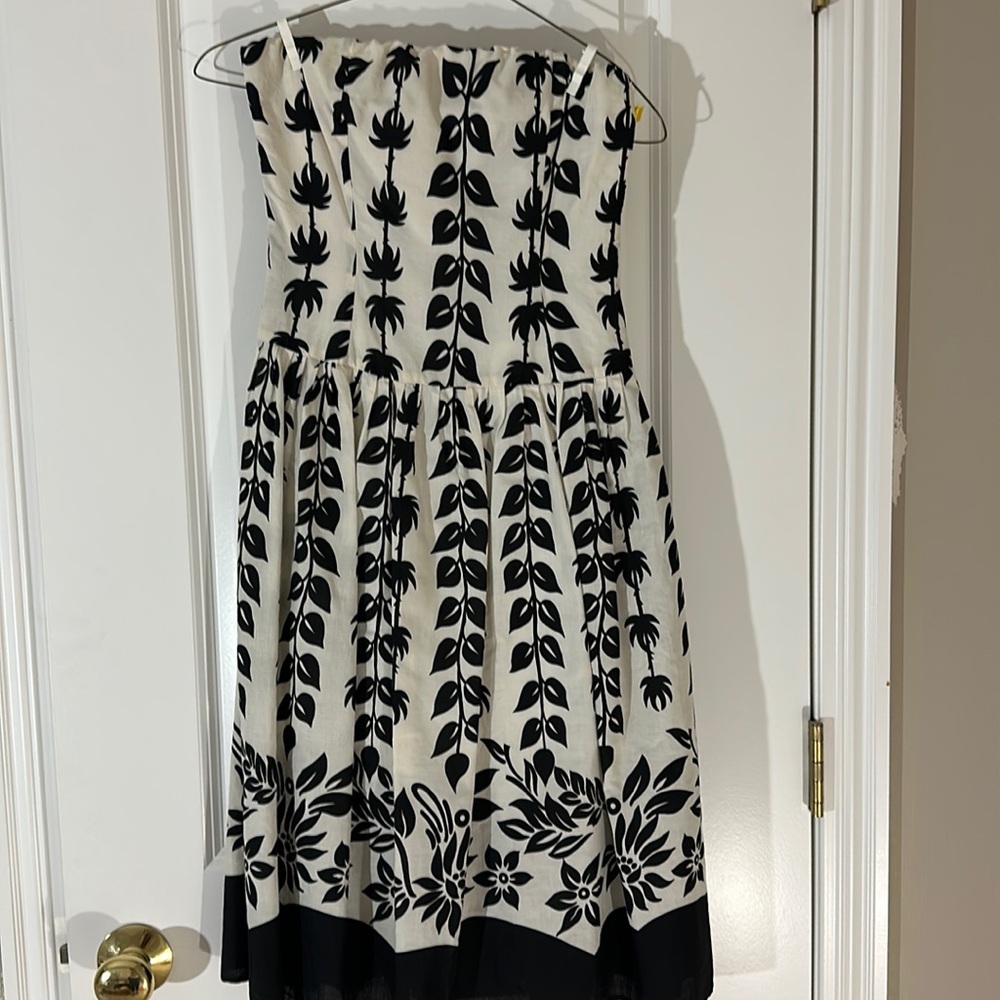 Glam Petite Size 4 Strapless Black & White Dress – Eccentric & Fun! Never Worn!